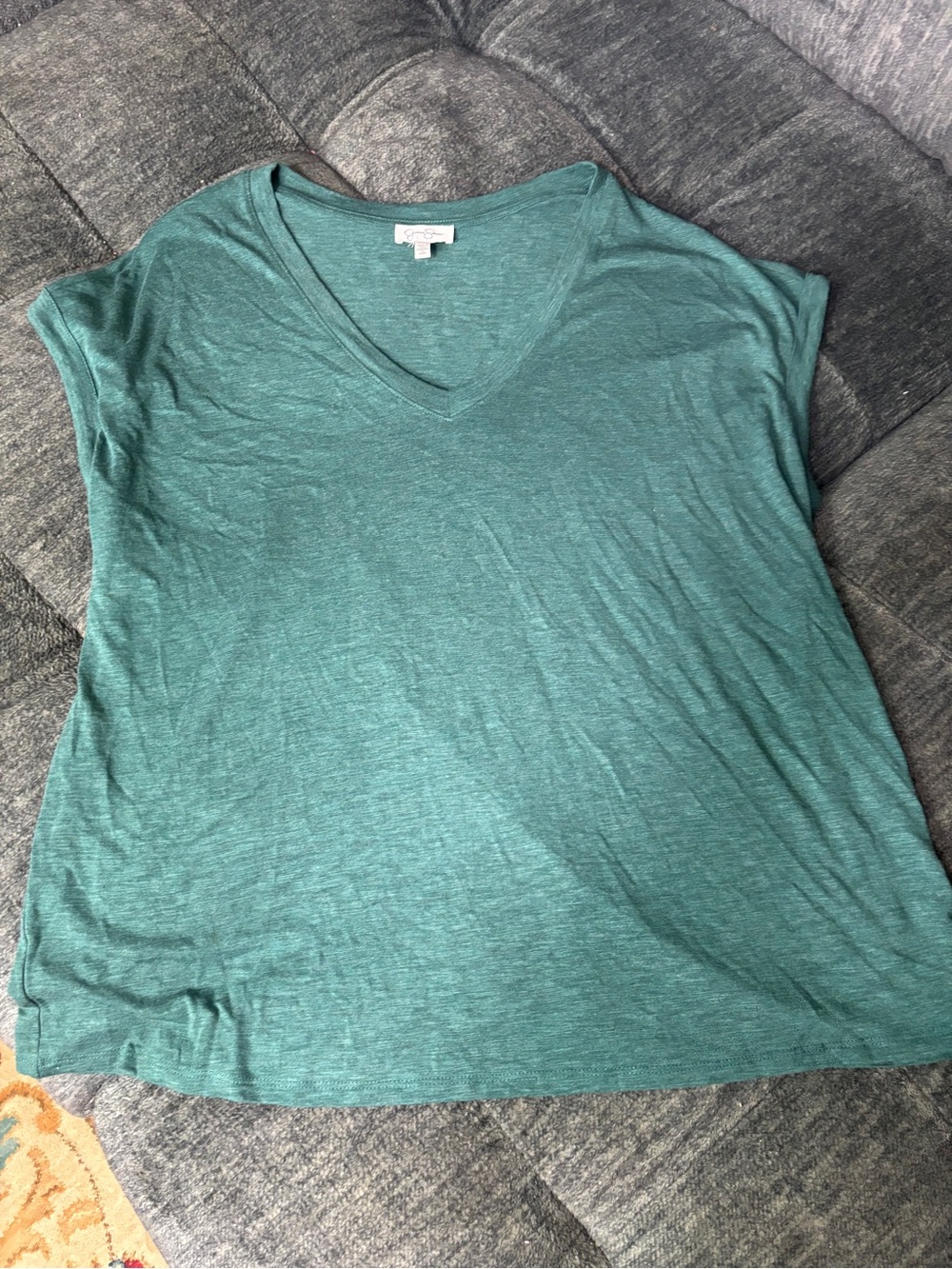 Jessica Simpson Teal V-Neck Tank Top